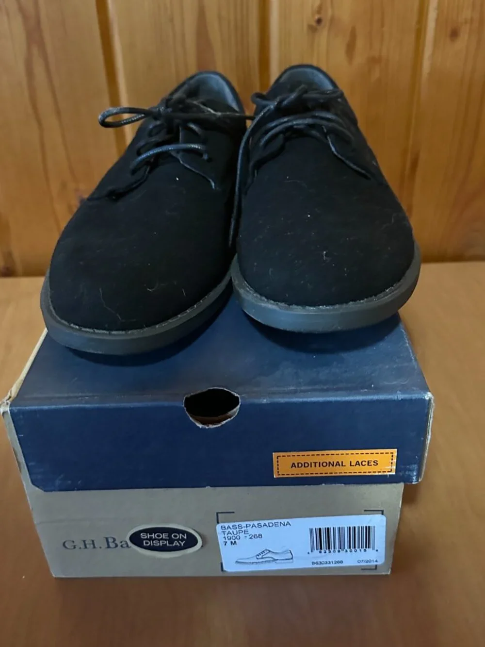 G.H. Bass Men's Pasadena Suede Black 7m Shoes